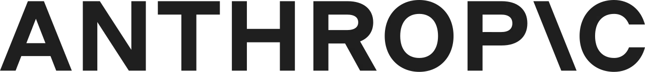 Anthropic wordmark (Wikimedia Commons)—corporate logo asset only; not a photograph of deal signings, Stainless offices, or source code on a screen.