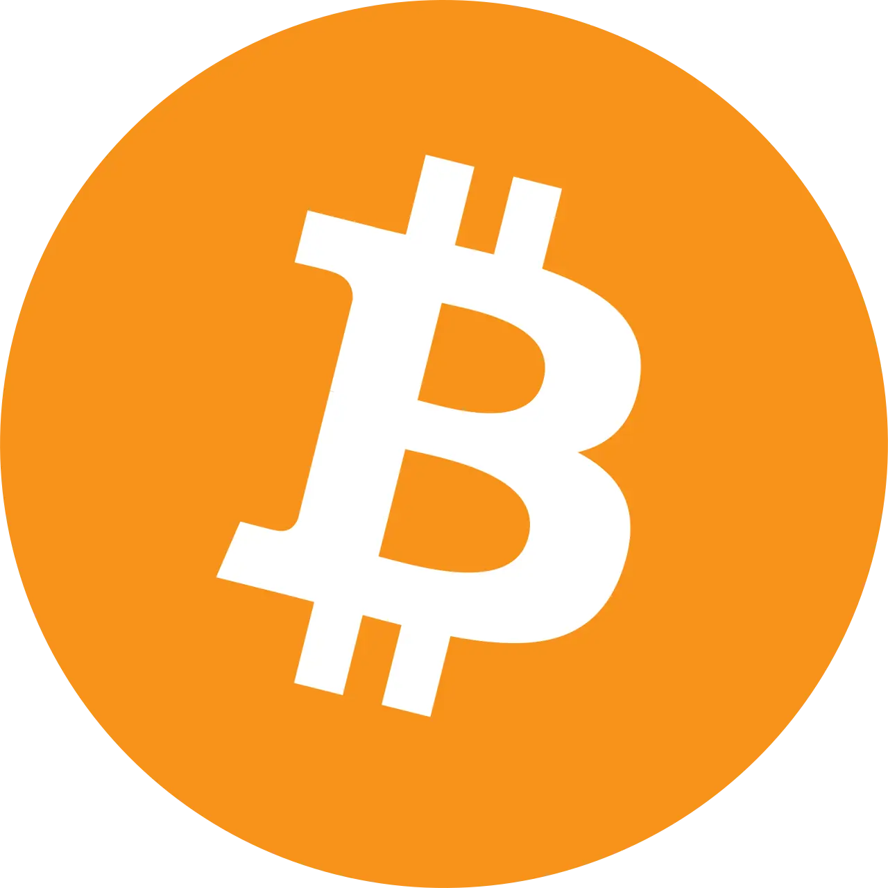 Bitcoin currency logo (Wikimedia Commons vector)—symbolic asset mark for treasury/ETF arithmetic; not a Strategy office photo, trading-terminal capture, or BlackRock filing PDF.